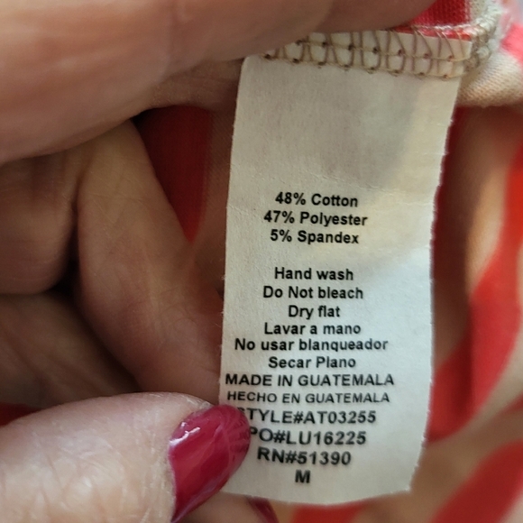 Striped Off-Shoulder Women's Top Lumiere Med - Picture 5 of 6